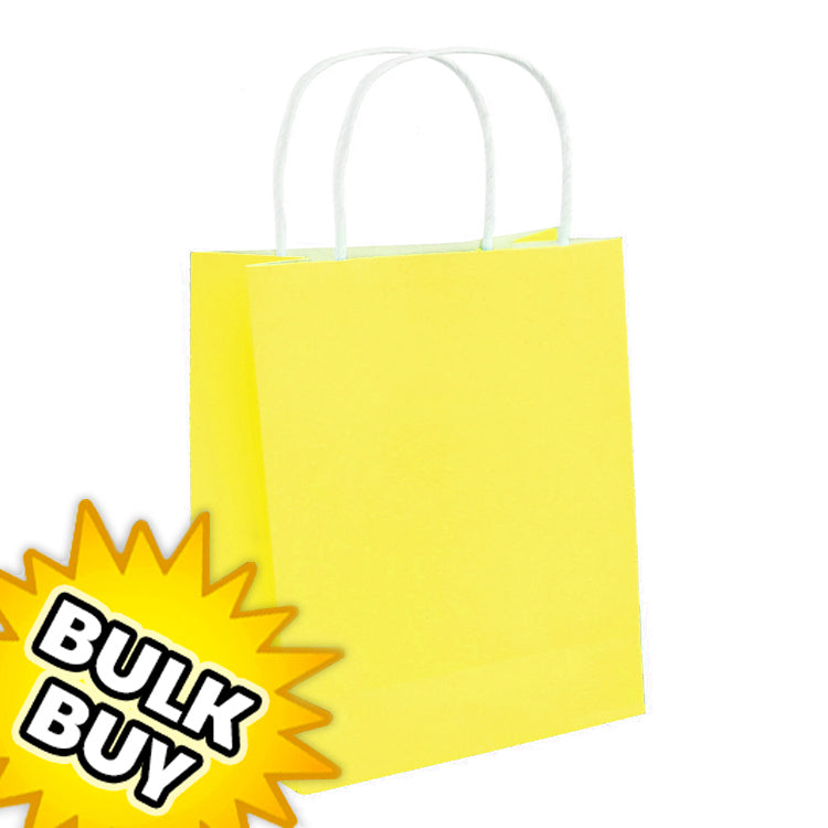 Yellow Party Bags x 48 ( BULK BUY )