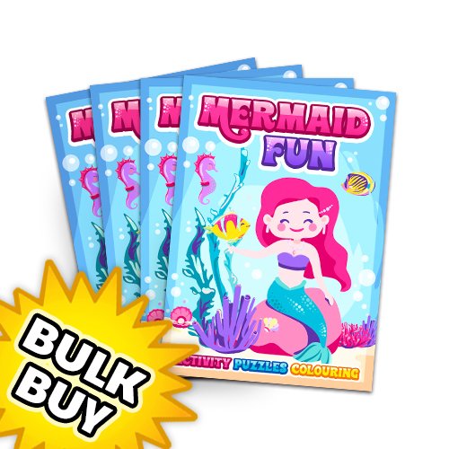 Mermaid Mini Activity Books x 100 ( BULK BUY )