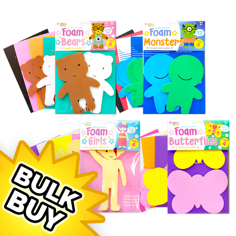 Foam Shape Mega Packs x 12 ( BULK BUY )