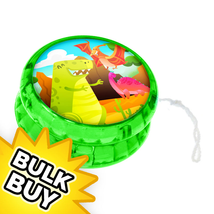 Dinosaur Light Up Yo Yo x12 ( BULK )