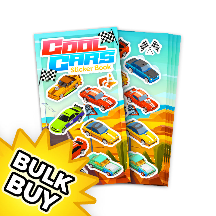 Cool Cars Mini Sticker Book x12 ( BULK BUY )