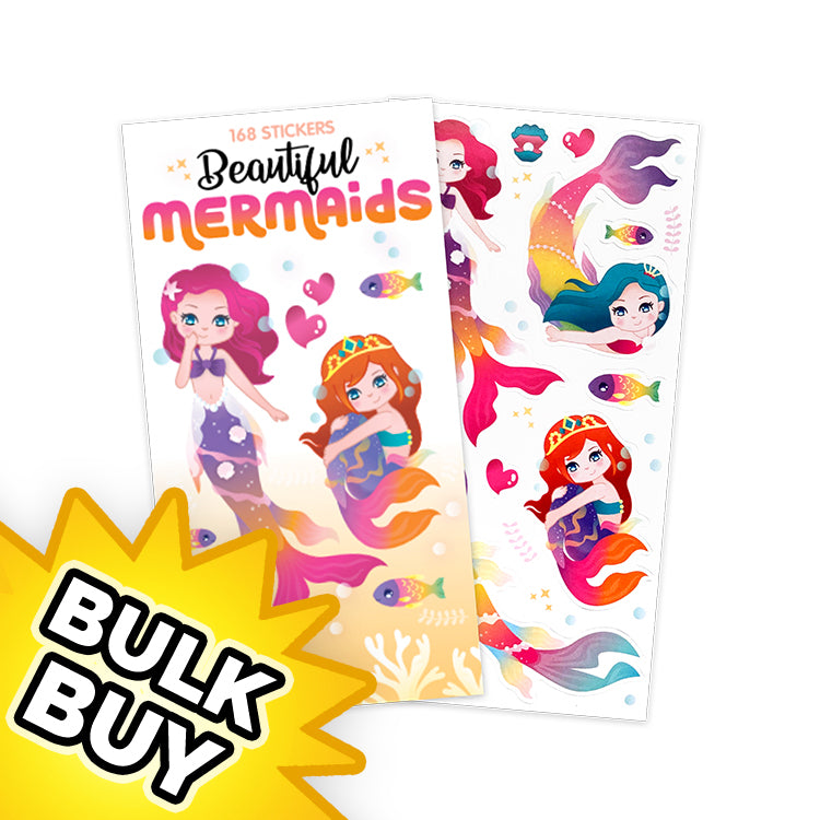 Mermaid Mini Sticker Book x12 ( BULK BUY)
