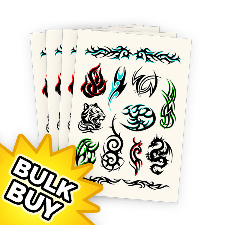 Tribal Tattoo Sheets x 48 ( BULK BUY SPECIAL )