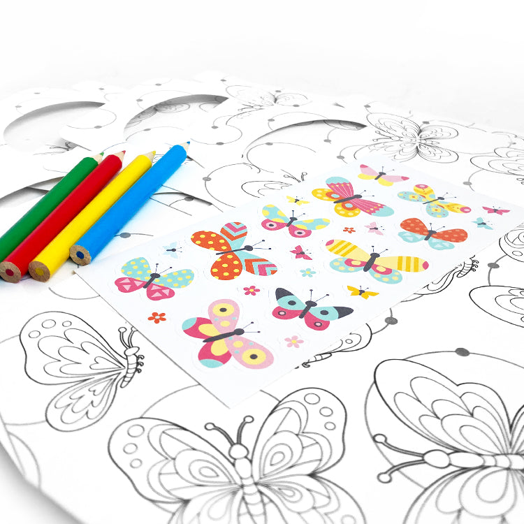 Butterflies Mega 3 Colour In Party/ Lunch Box Set