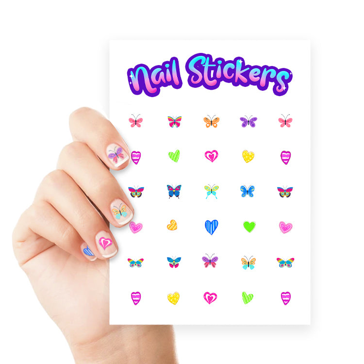 Butterflies Nail Art Sticker Sheet