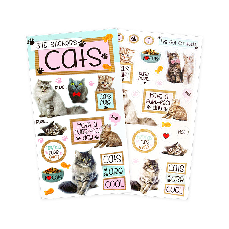 Cats Mini Sticker Book ( 12 sheets)