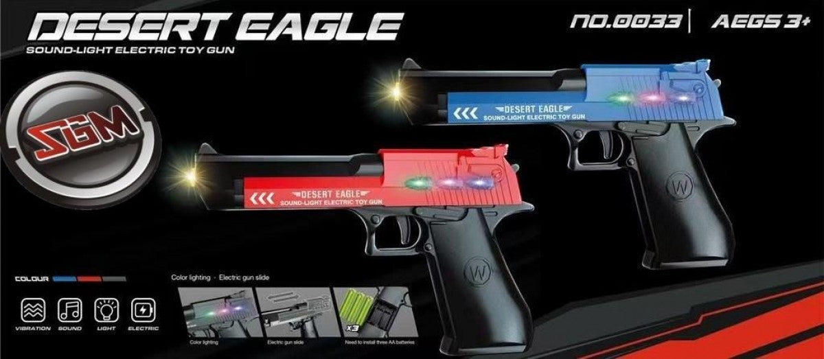 Light Up Desert Eagle Gun.
