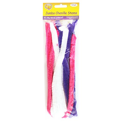 Fairy Princess Assortment 10pk Jumbo Chenille Stems