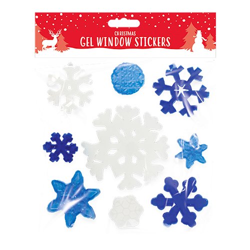 Snowflake Xmas Gel Sticker Set