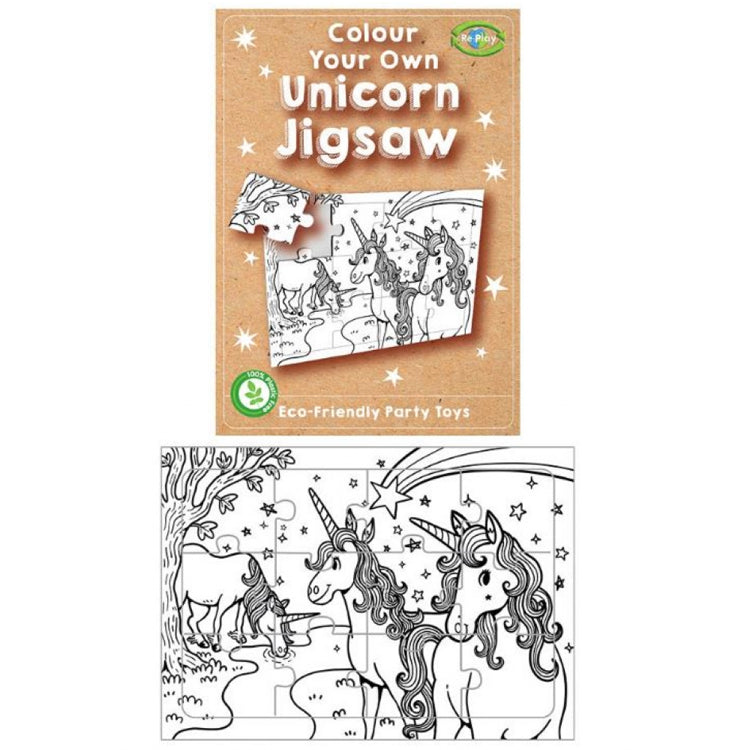 Colour In Mini Unicorn Jigsaw Set