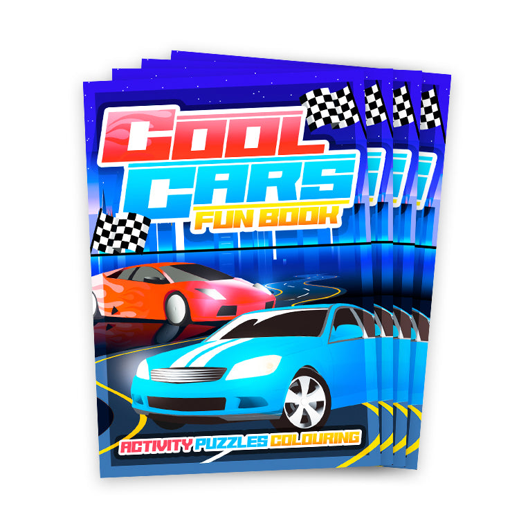 Cool Cars Mini Activity Books x 5