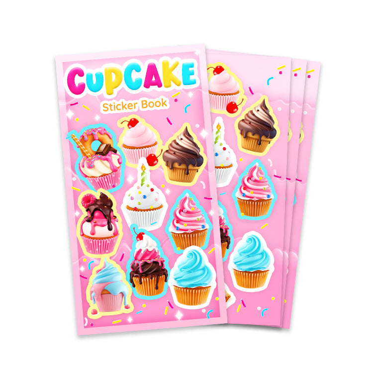Cupcakes Mini Sticker Book x 12 ( BULK BUY )