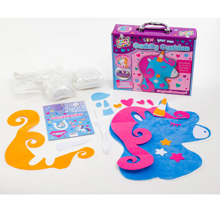 Unicorn Cuddly Cushion Craft And Carry Set
