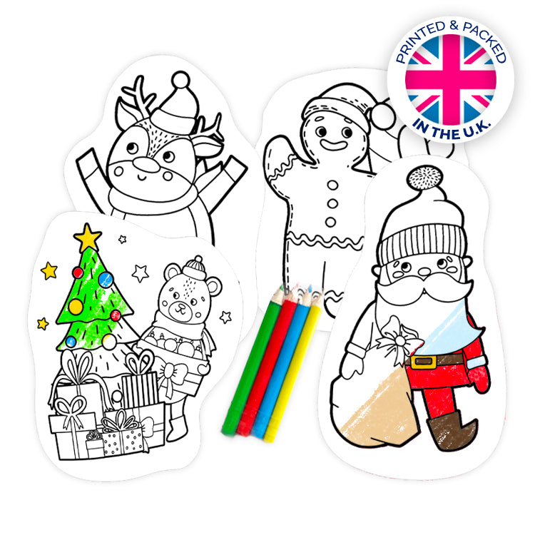 Xmas Colour In Shapes Pack