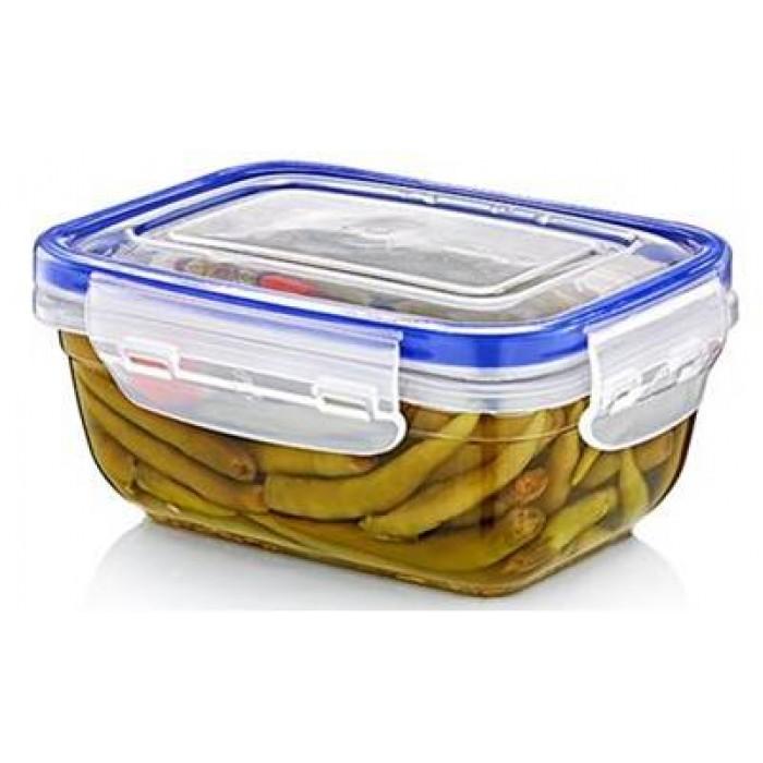 Rectangular Clear Plastic Food Storage Container with Sealing Lid 4000ml D30115