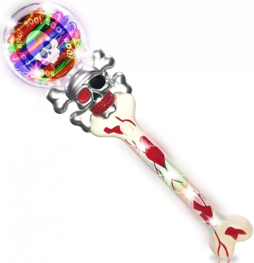 Light Up &Amp; Music Skeleton Spinning Batteries Included