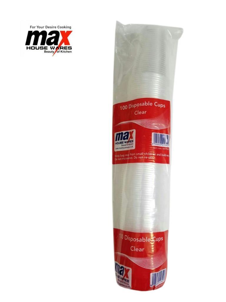 Disposable Clear Cup House Party Bbq Clear Soft Drink Cups 80 Pack