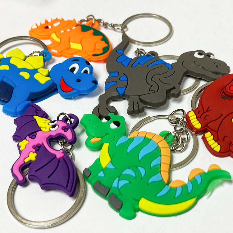 Super Dinosaur Keyrings x 6