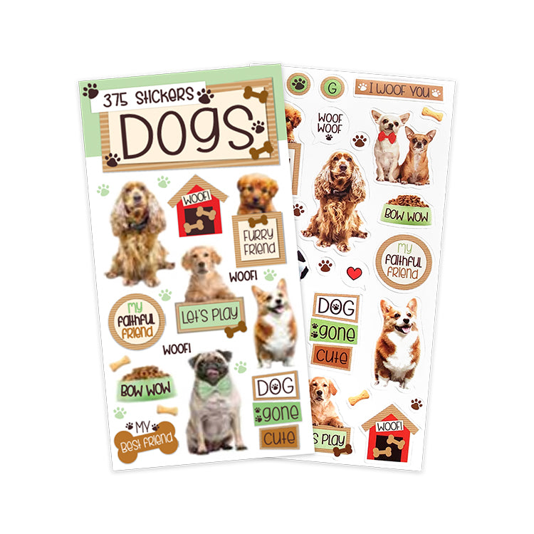 Dog Stickers x 12 sheets
