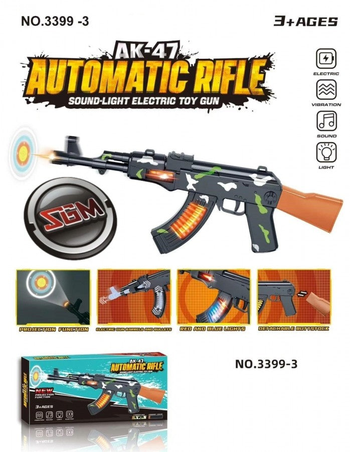 Light Up Ak-47 Gun.