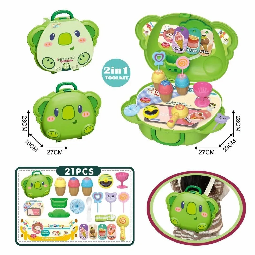 2 In 1 Green Dessert Koala In Carry Case