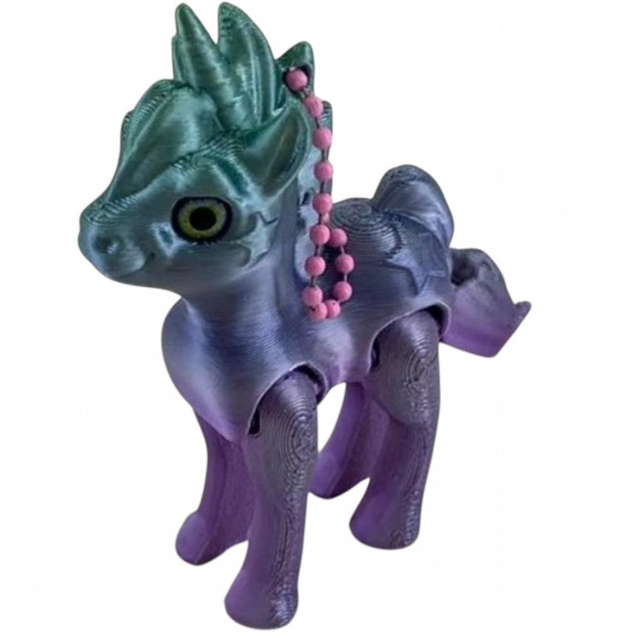 3D Unicorn Keyring