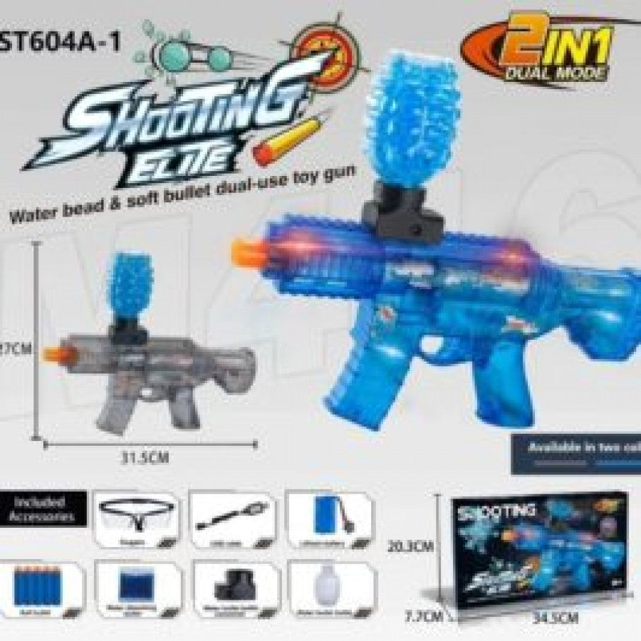 2 In 1 Gel Blaster + Soft M416 Assorted Colours