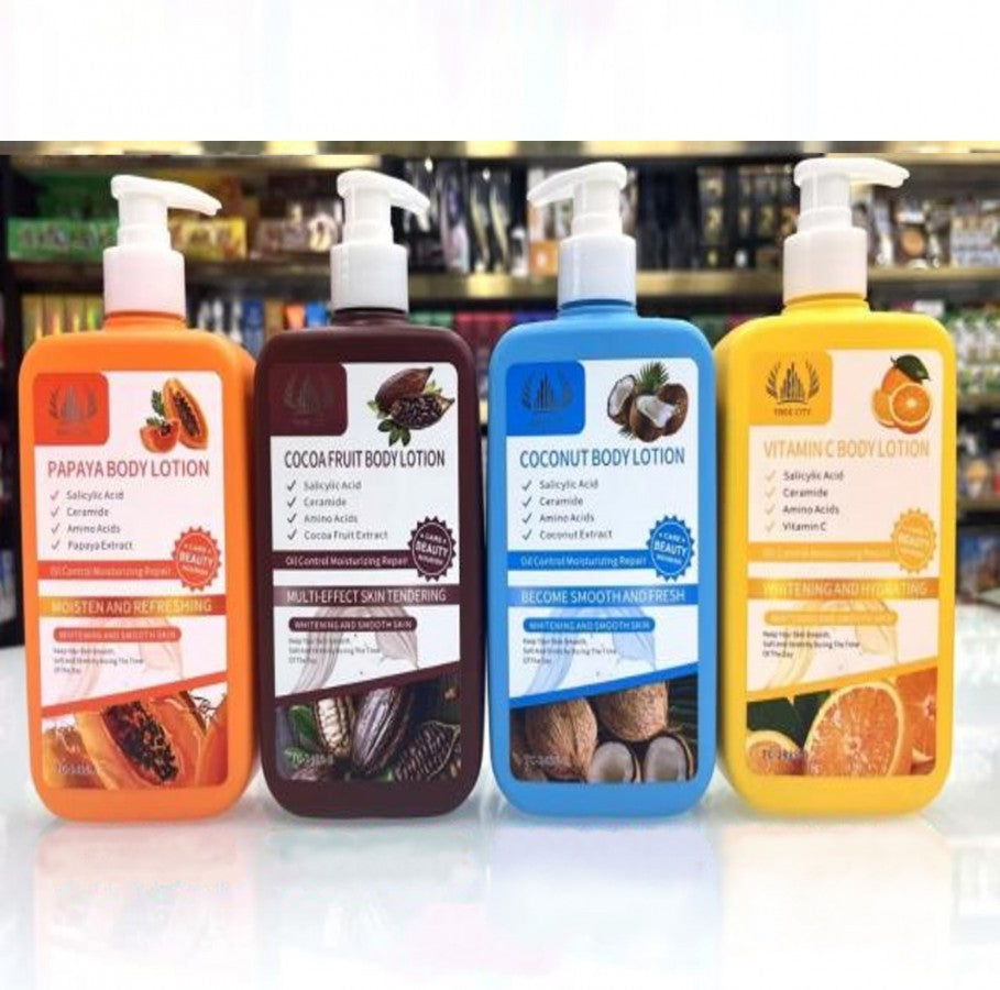 Body Lotion Set | Papaya, Cocoa Fruit, Coconut & Vitamin C | Multi-Effect Skin Care Tc-2435-C