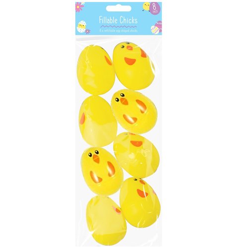 Easter Chick Fillable Eggs x 8