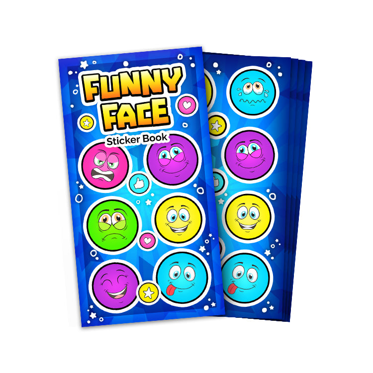 Funny Faces Mini Sticker Book (12 Sheets)