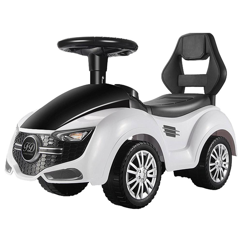 Ride On Walk on Car Stride-to-Ride - Silver With Sound & Lights