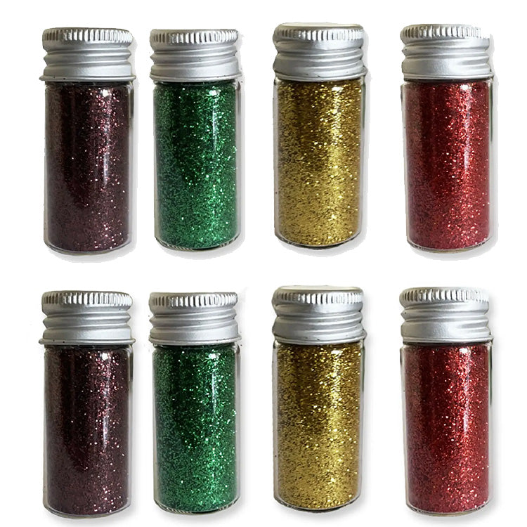 Festive Glitter Pots x 24 ( BULK BUY SPECIAL )
