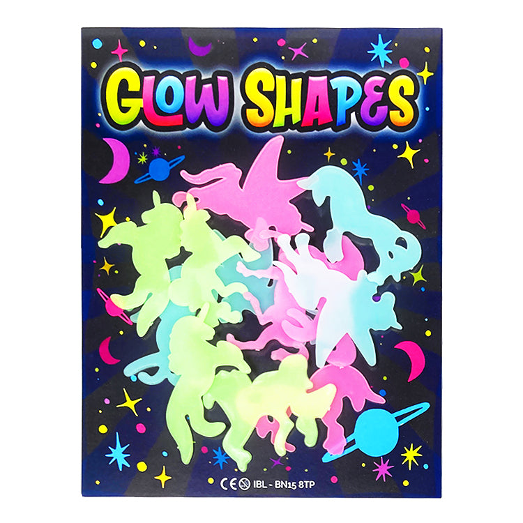 Glow In The Dark Unicorn Shapes Pack