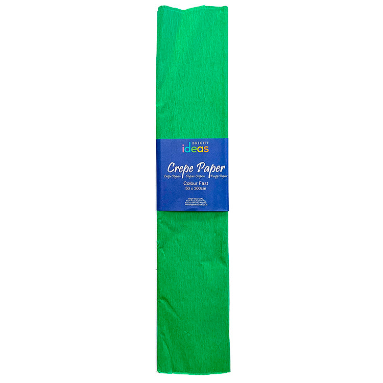 Deluxe Crepe Paper Green ( 3m x 50cms )