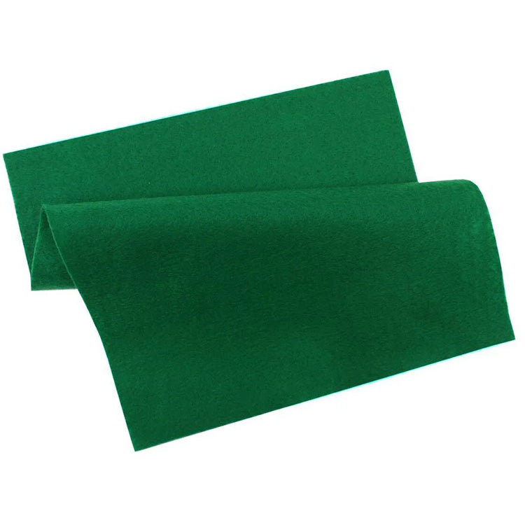 Green A4 Craft Felt Sheets x 6
