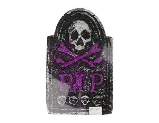 Spooky Tombstone Decoration Purple