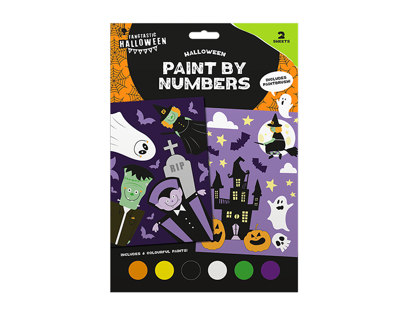 Halloween Jumbo Paint By Numbers Set