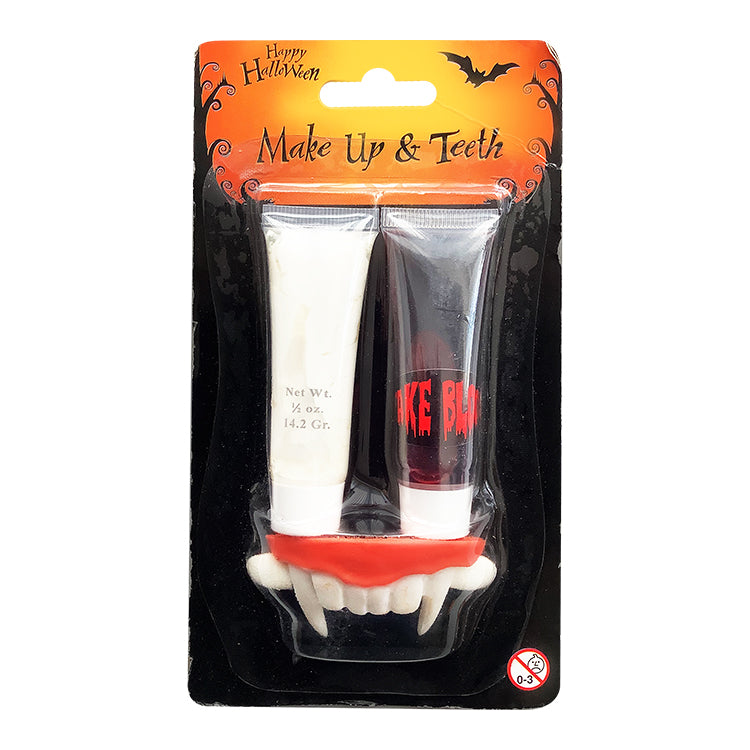 Halloween Make Up And Teeth Set ( Past BB Date But Perfect )