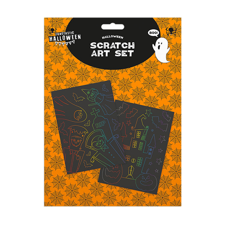 Halloween 2 Pack Scratch Art Set