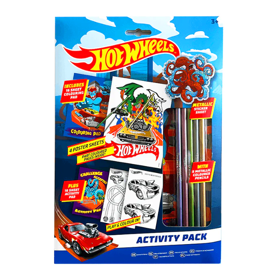 Hot Wheels Colouring Activity Pack