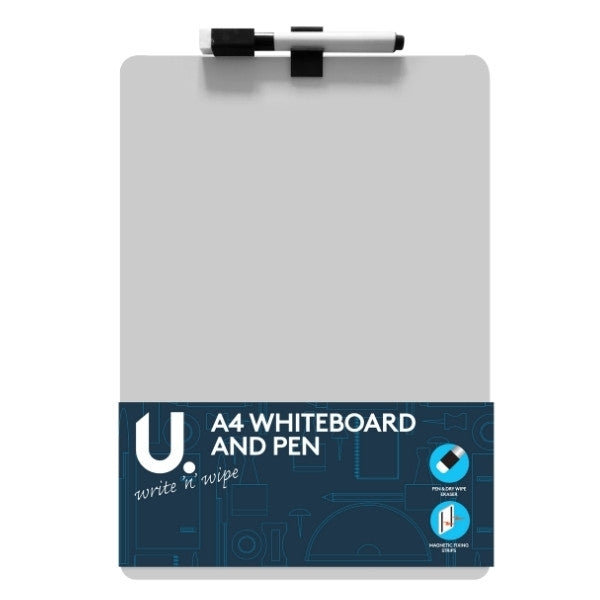 A4 Whiteboard and Pen 27.5 x 21 cm Assorted Designs P2436 A