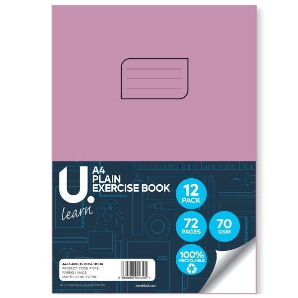 A4 Plain Exercise Book 29.7 x 21 x 0.5 cm P1048