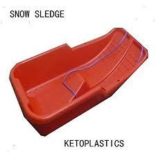 Plastic Snow Sledge Sleigh 86 x 40 cm Red LL5018 A