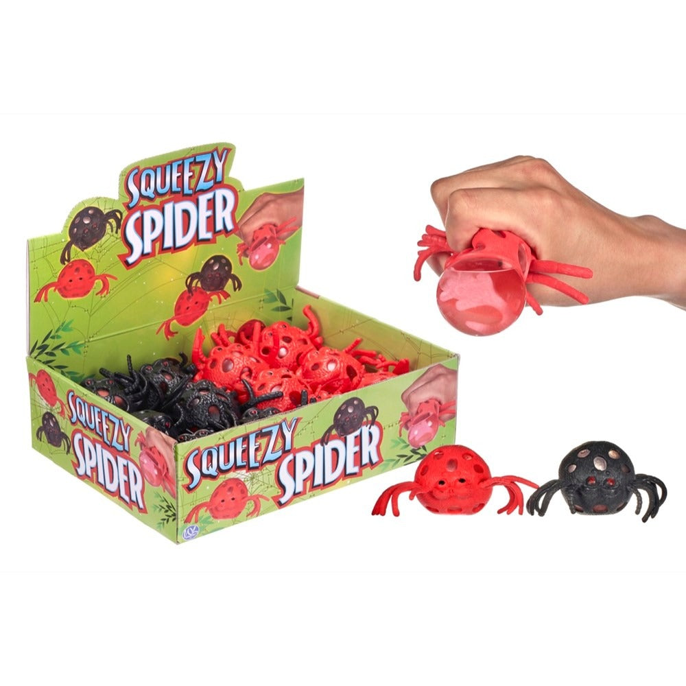 Squishy Squeezy Spider Fidget Sensory Squish Toy – 2 Colours