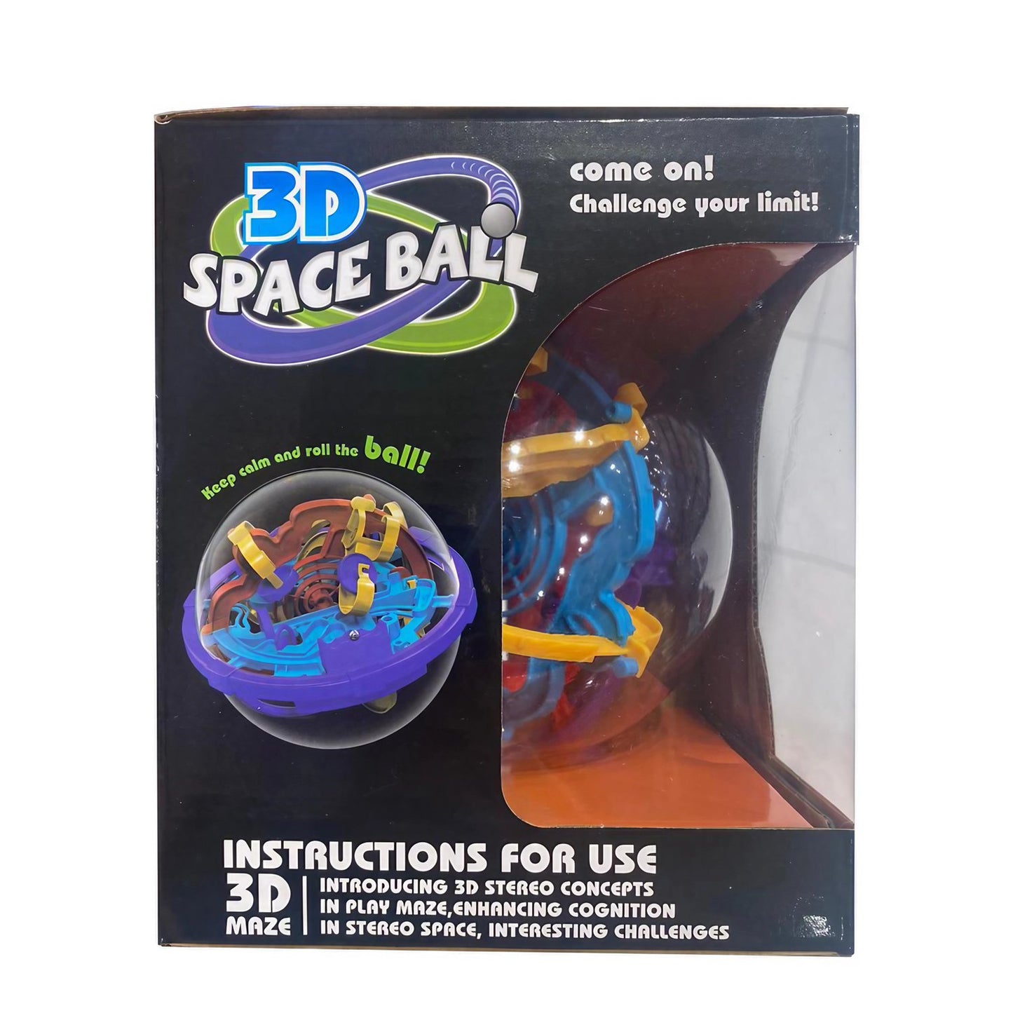 3D Space Ball 100 Obstacles