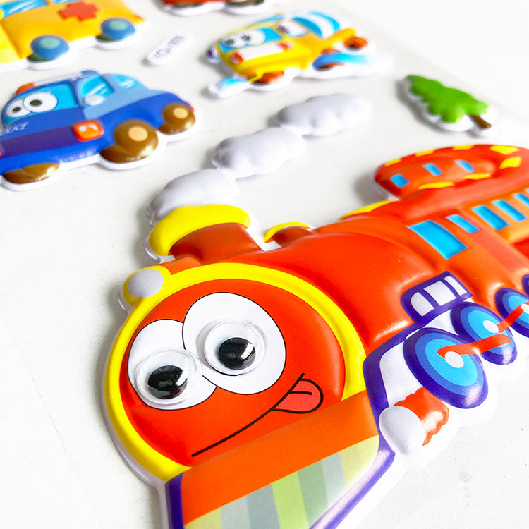 Transport Mega 3D Puffy Sticker Pack