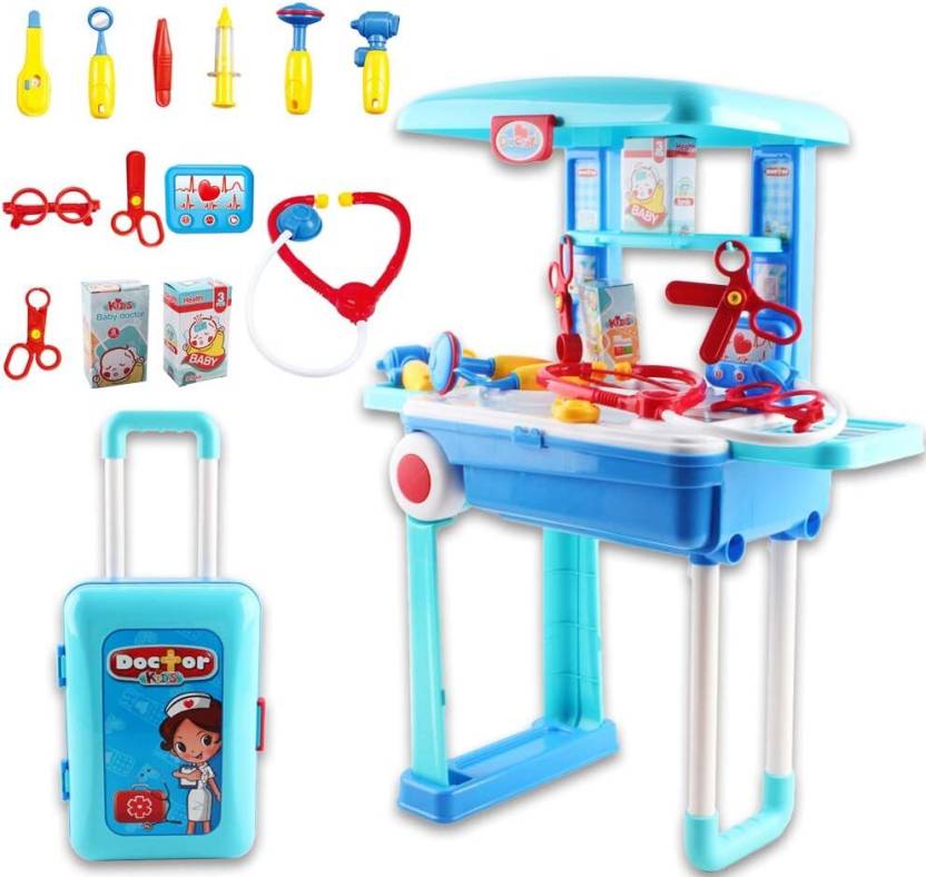 Little Doctor 2 in 1 Doctors Playset in Pull Along Storage Travel Case