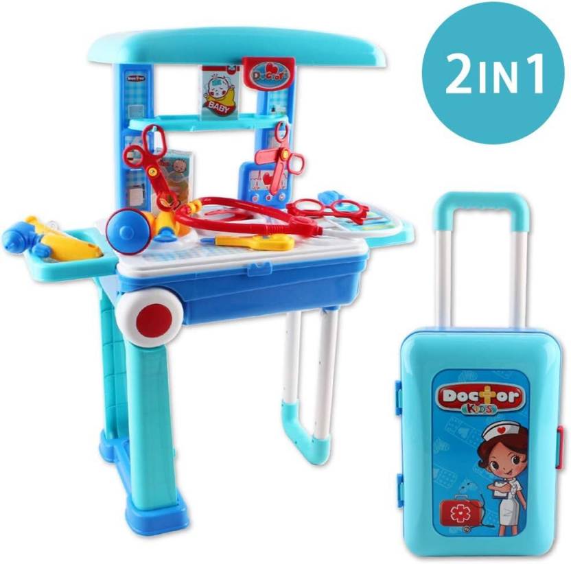 Little Doctor 2 in 1 Doctors Playset in Pull Along Storage Travel Case