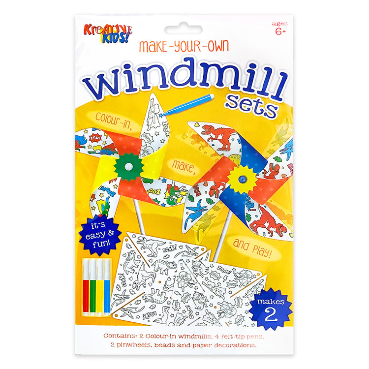 Dinosaur And Superhero Windmill Kit