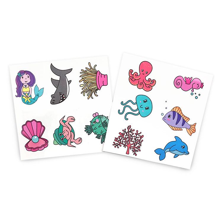 Sealife Mini Tattoo Sheets x 2